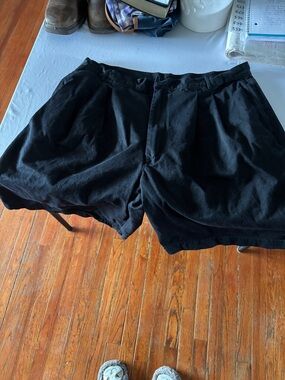 Sky Black Tailored Flat-Front Men's Shorts